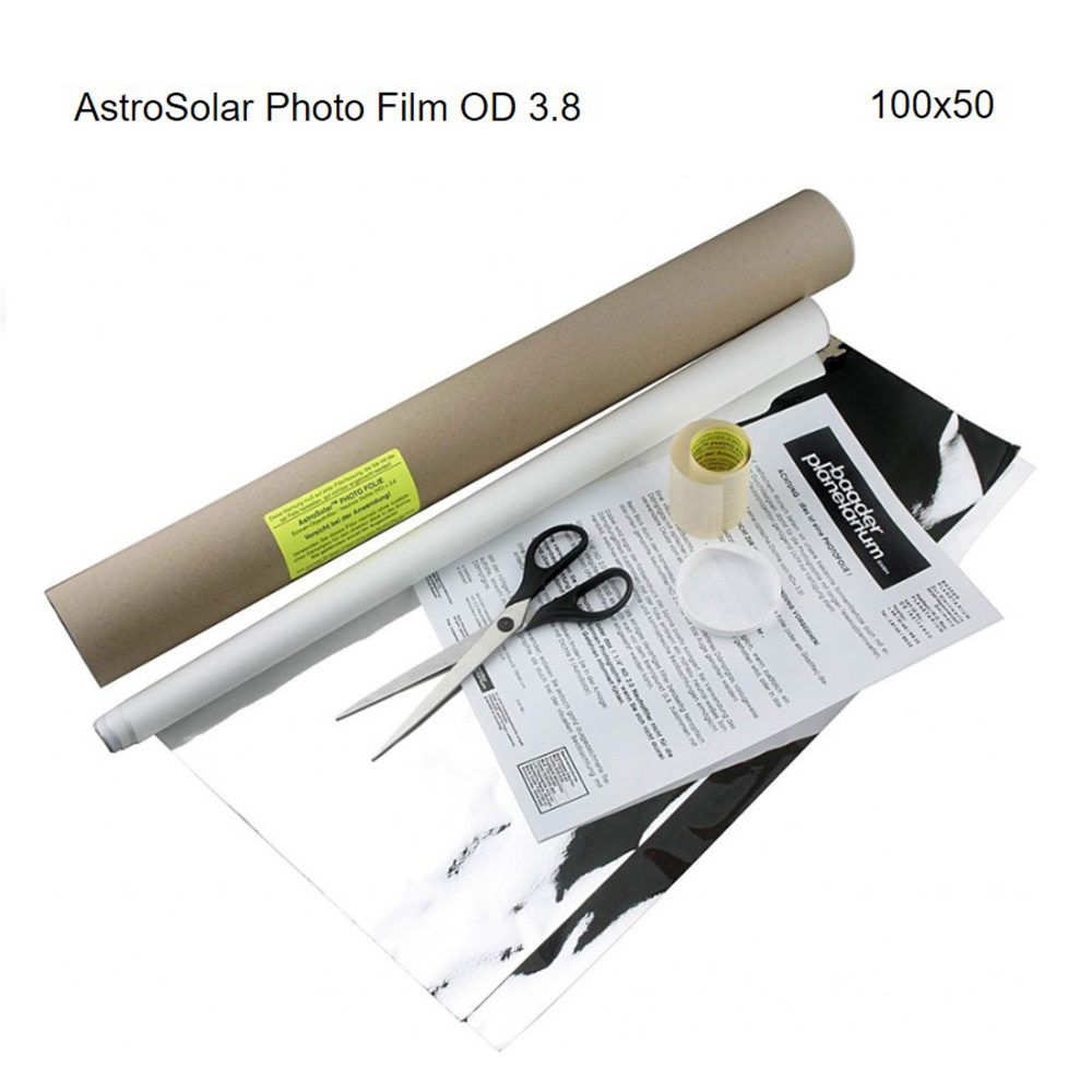 Caratteristiche tecniche e prezzi filtro solare Astrosolar Baader Planetarium in foglio 100X50 densità 3.8