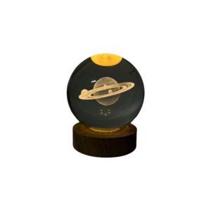 Caratteristiche tecniche Sfera in vetro da 80mm illuminata a LED con Saturno