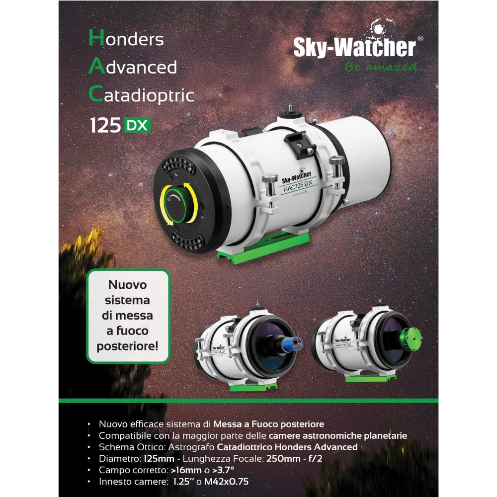 Skywatcher HAC 125 DX dettaglio caratteristiche tecniche